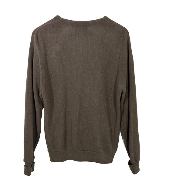 Vintage Steeplechase Cardigan Sweater Men's Size Medium Brown Grandpa Classic - Picture 5 of 8
